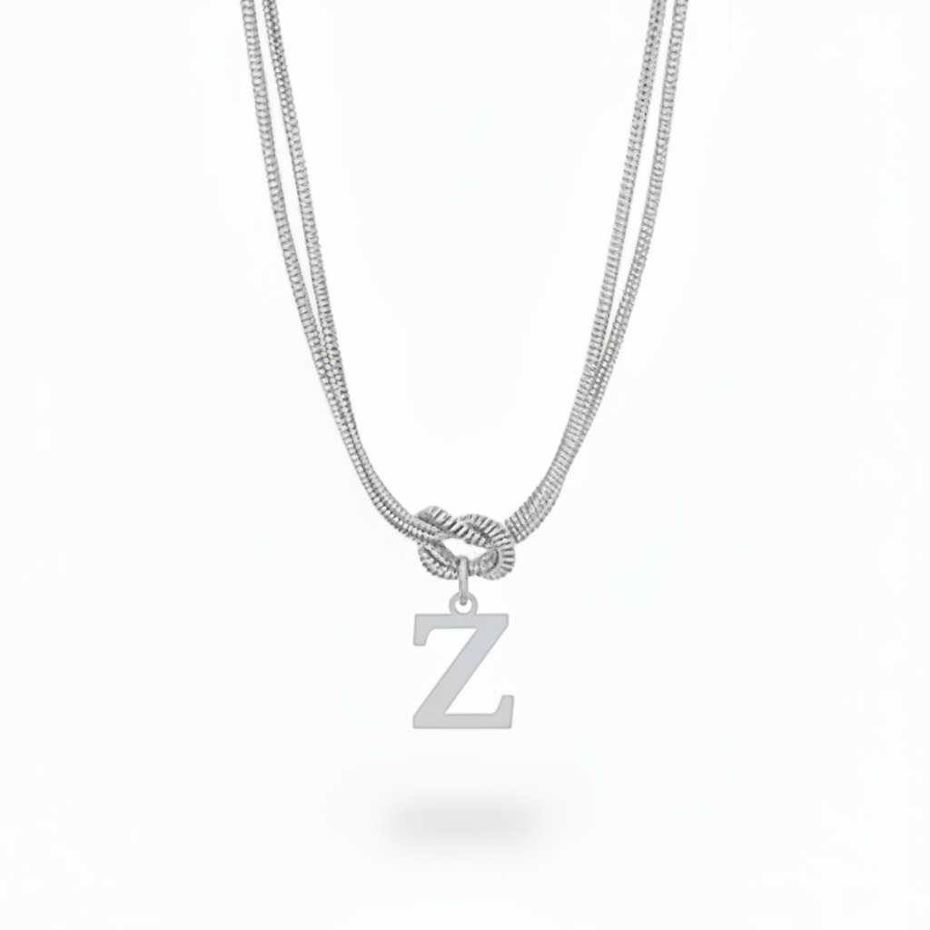 Initial Halskæde "Alphabet Knot"