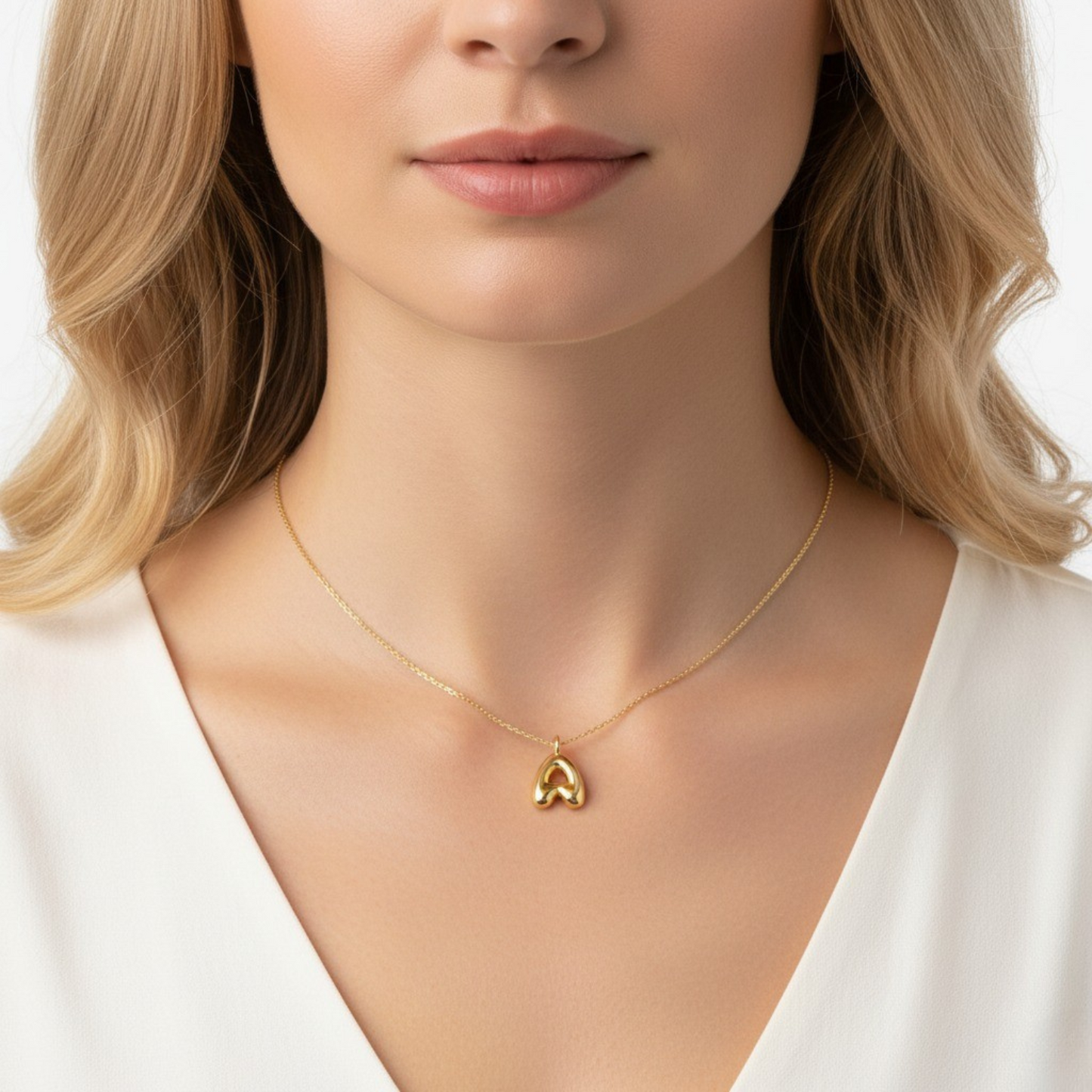 Initial Halskæde "Luxe Bubble"