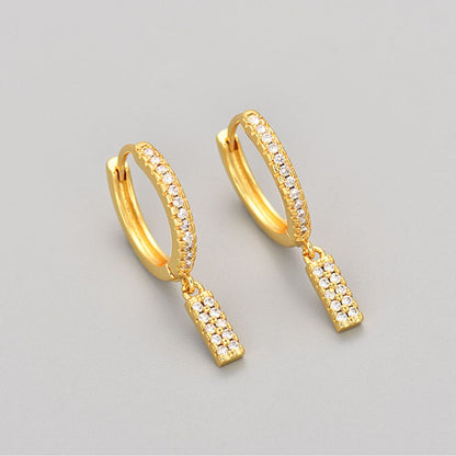 Initial øreringe "Crystal"