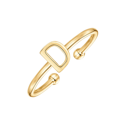 Justerbar Initial Ring "Chic"