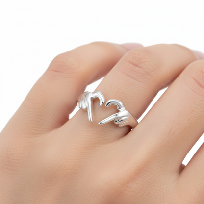 Justerbar ring "Sign of Love"