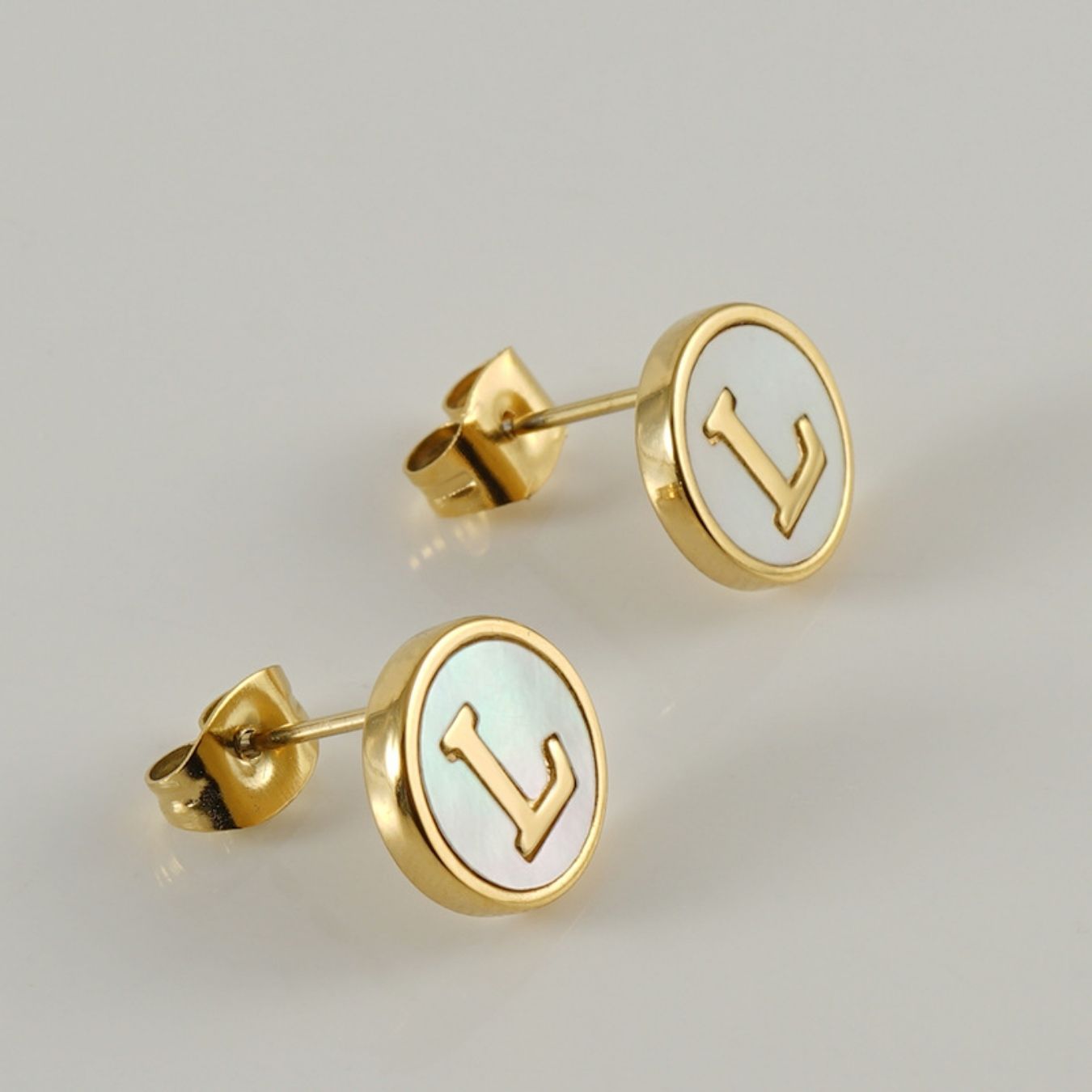 Initial Øreringe "Vintage"