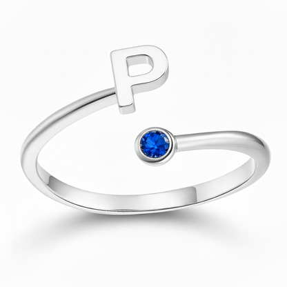 Justerbar Initial Ring "Essence"