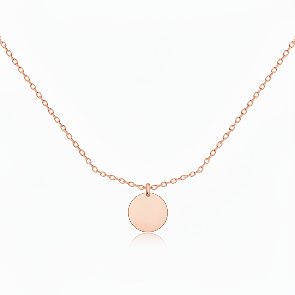 Initial Necklace “Initial disc”