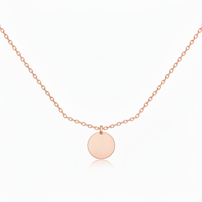 Initial Necklace “Initial disc”