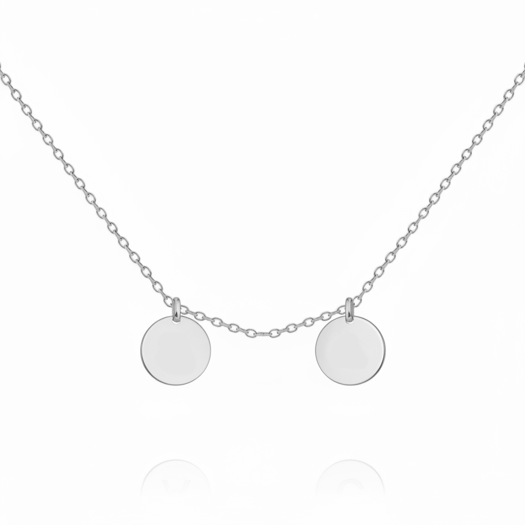 Initial Necklace “Initial disc”