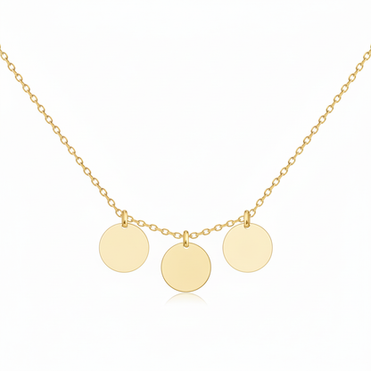 Initial Necklace “Initial disc”