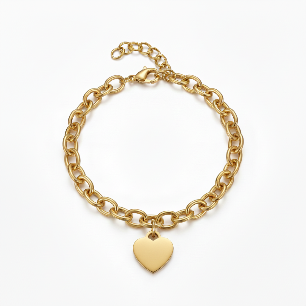 Initial Armbånd "Custom Hearts"