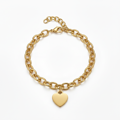 Initial Armbånd "Custom Hearts"