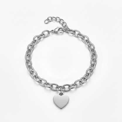 Initial Armbånd "Custom Hearts"