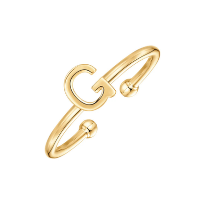 Justerbar Initial Ring "Chic"