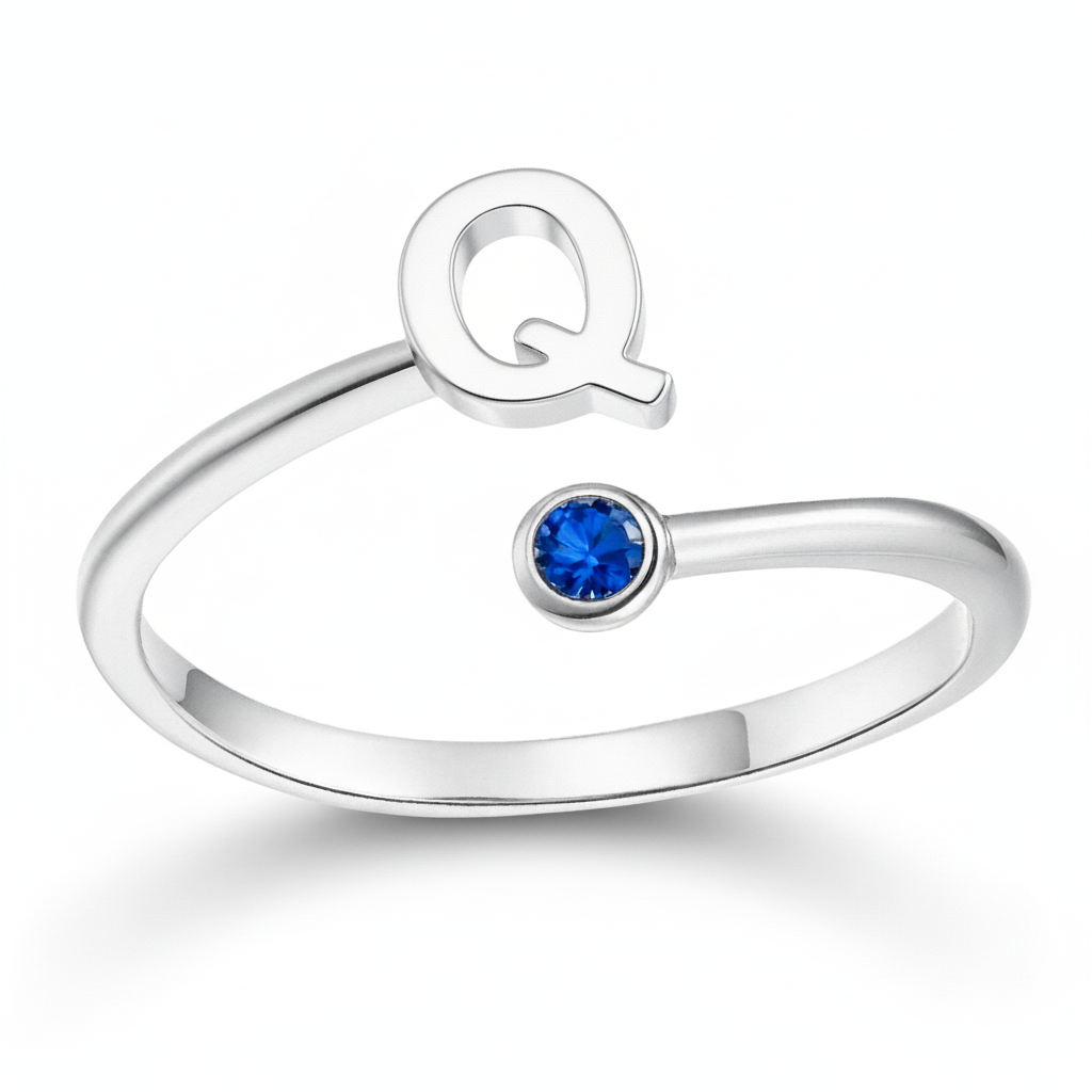 Justerbar Initial Ring "Essence"