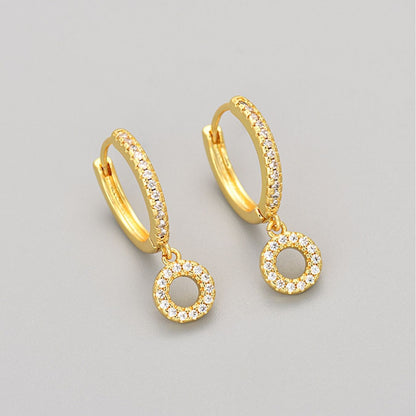 Initial øreringe "Crystal"