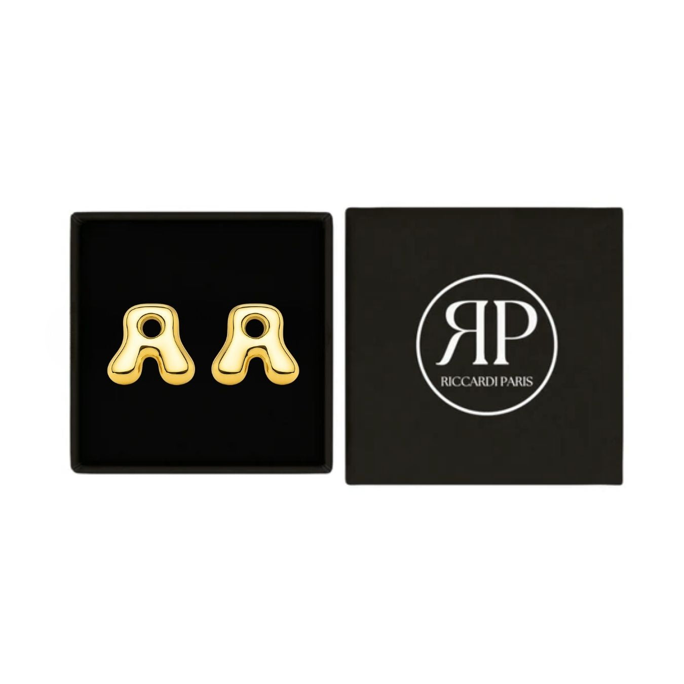 Initial øreringe "Luxe Bubble"