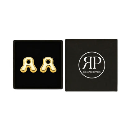 Initial øreringe "Luxe Bubble"