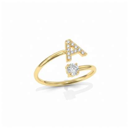 Justerbar Initial Ring "Classic"