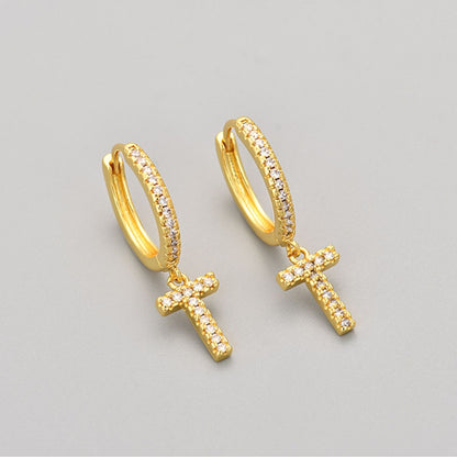 Initial øreringe "Crystal"