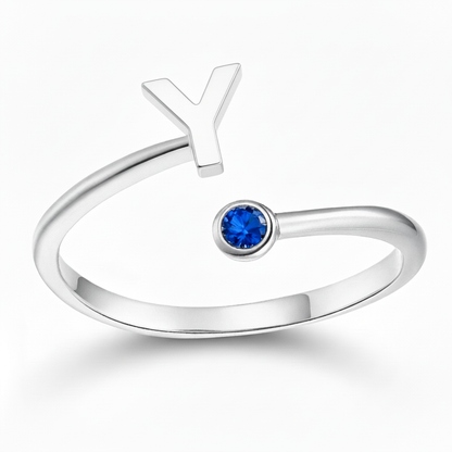 Justerbar Initial Ring "Essence"