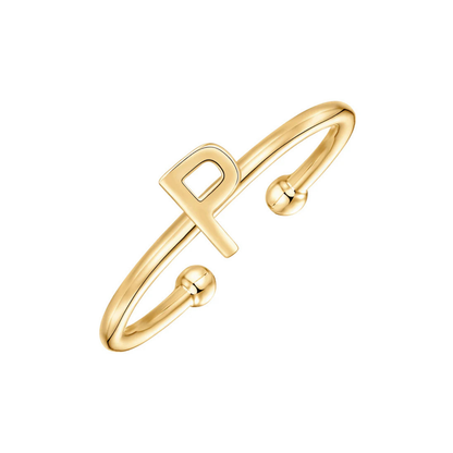 Justerbar Initial Ring "Chic"