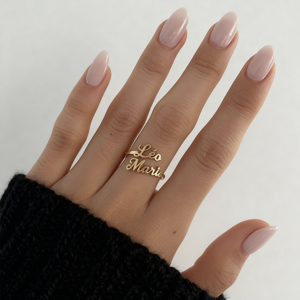 Justerbar navnering "Double Script"