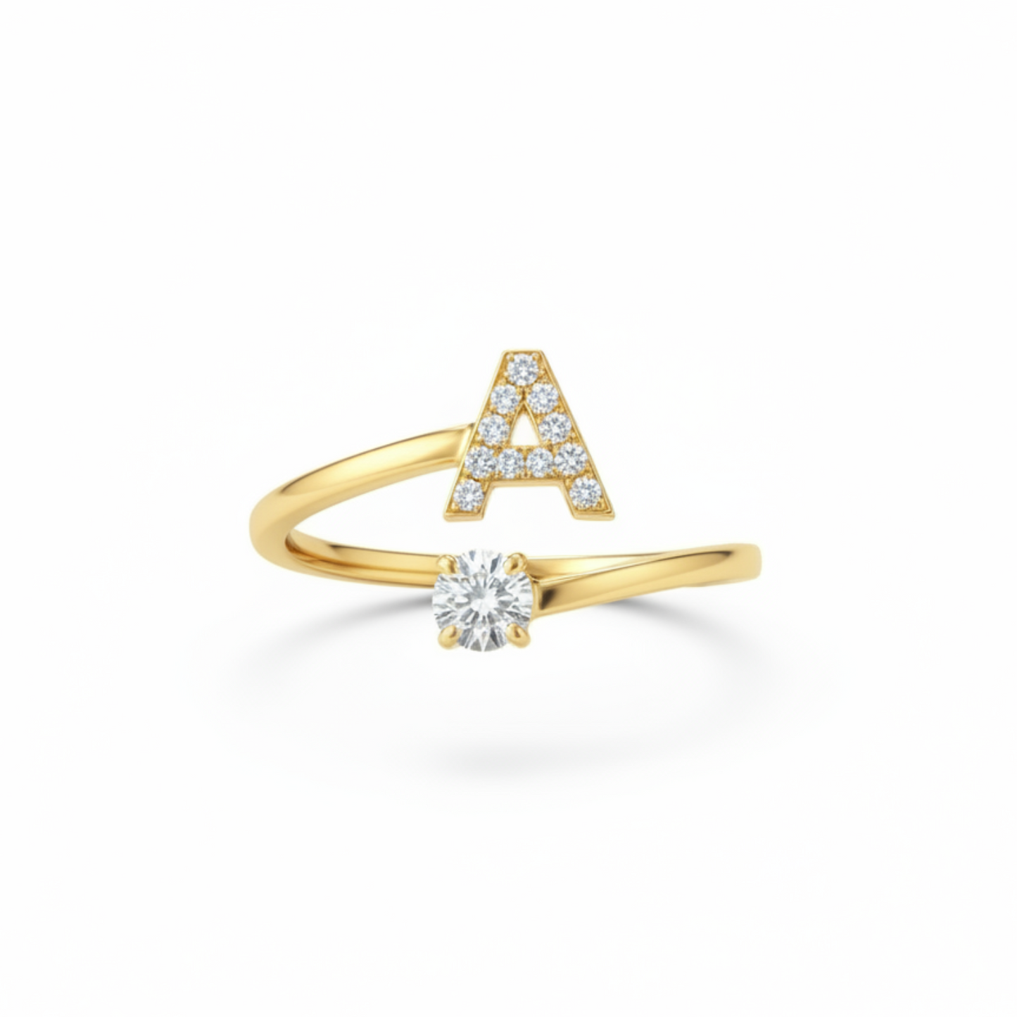Justerbar Initial Ring "Classic"
