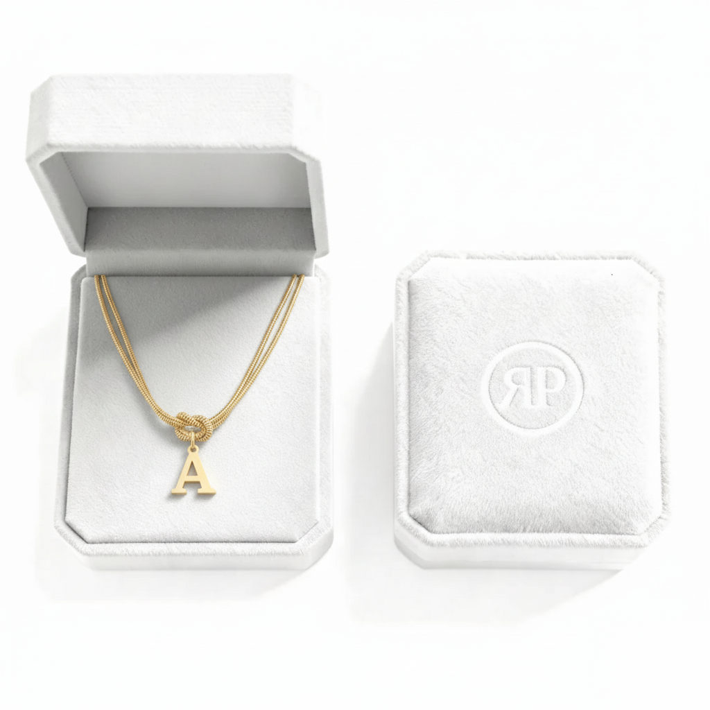 Initial Halskæde "Alphabet Knot"