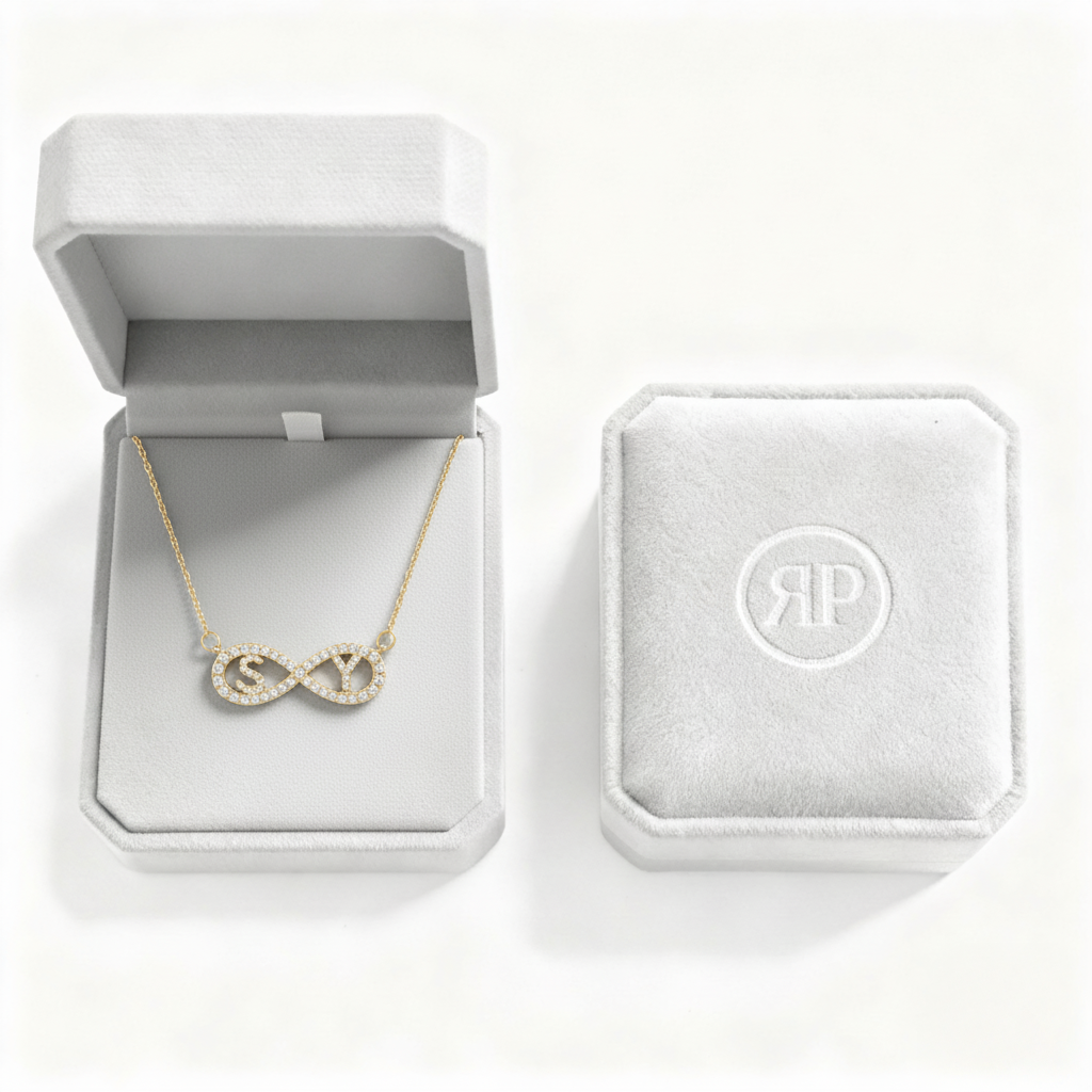 Initial Halskæde "Infinity"