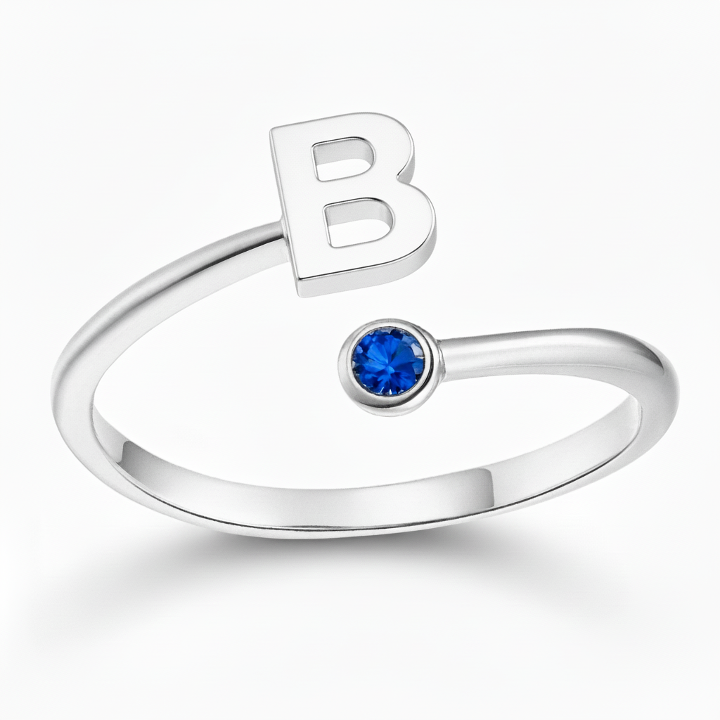 Justerbar Initial Ring "Essence"