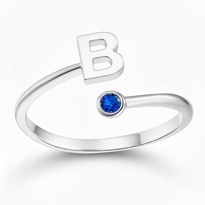 Justerbar Initial Ring "Essence"