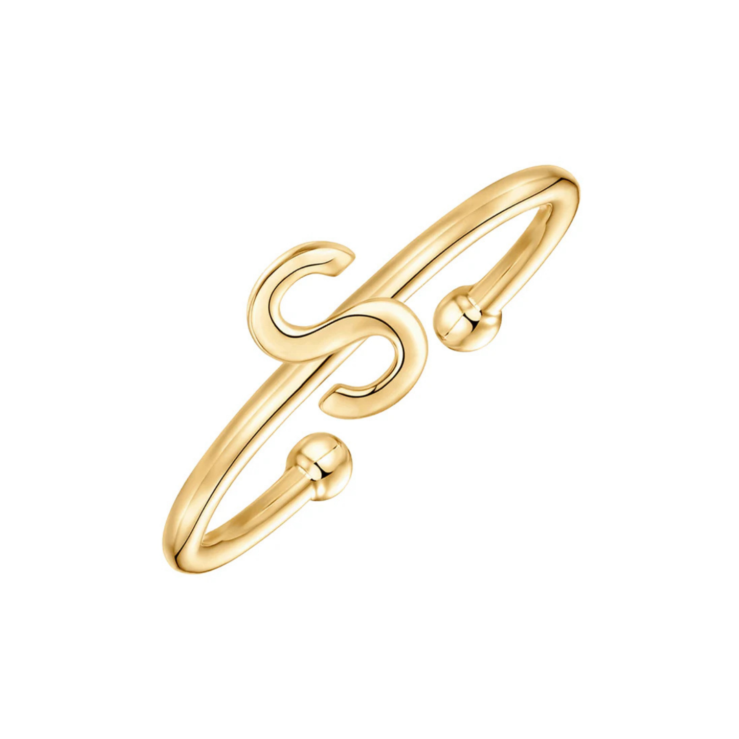Justerbar Initial Ring "Chic"