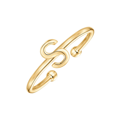 Justerbar Initial Ring "Chic"