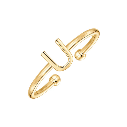 Justerbar Initial Ring "Chic"