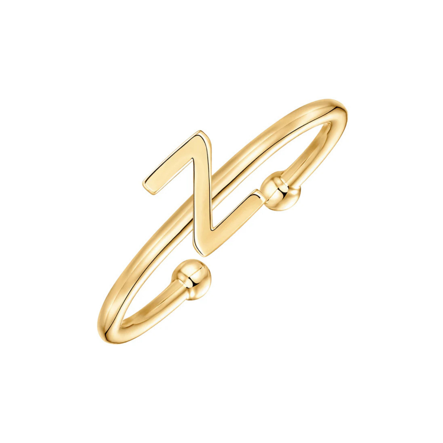 Justerbar Initial Ring "Chic"