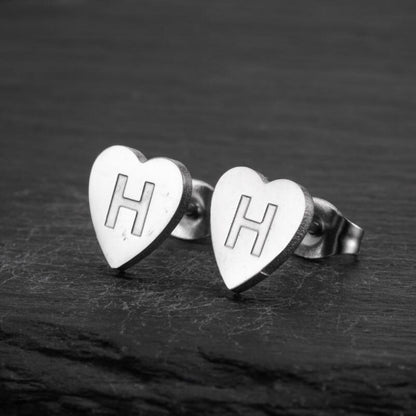 Initial Øreringe "Chic Heart"