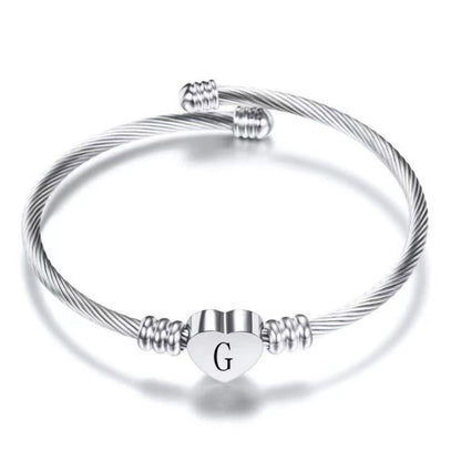 Initial Armbånd "Heart"