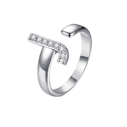 Justerbar Initial Ring "Twinkle"