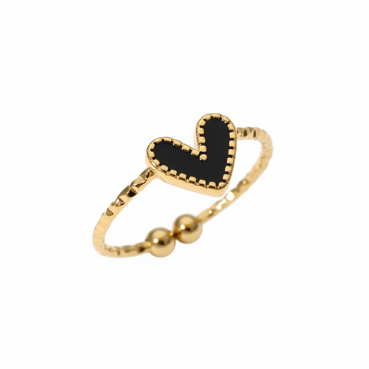 Justerbar ring "Luna Heart"