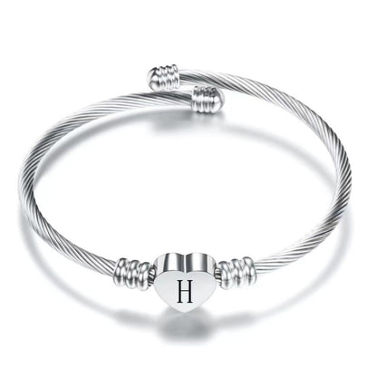 Initial Armbånd "Heart"