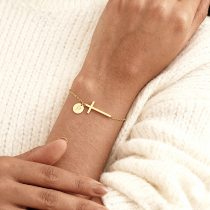 Initial Armbånd "Cross"