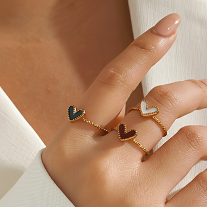 Justerbar ring "Luna Heart"