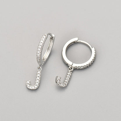 Initial øreringe "Crystal"