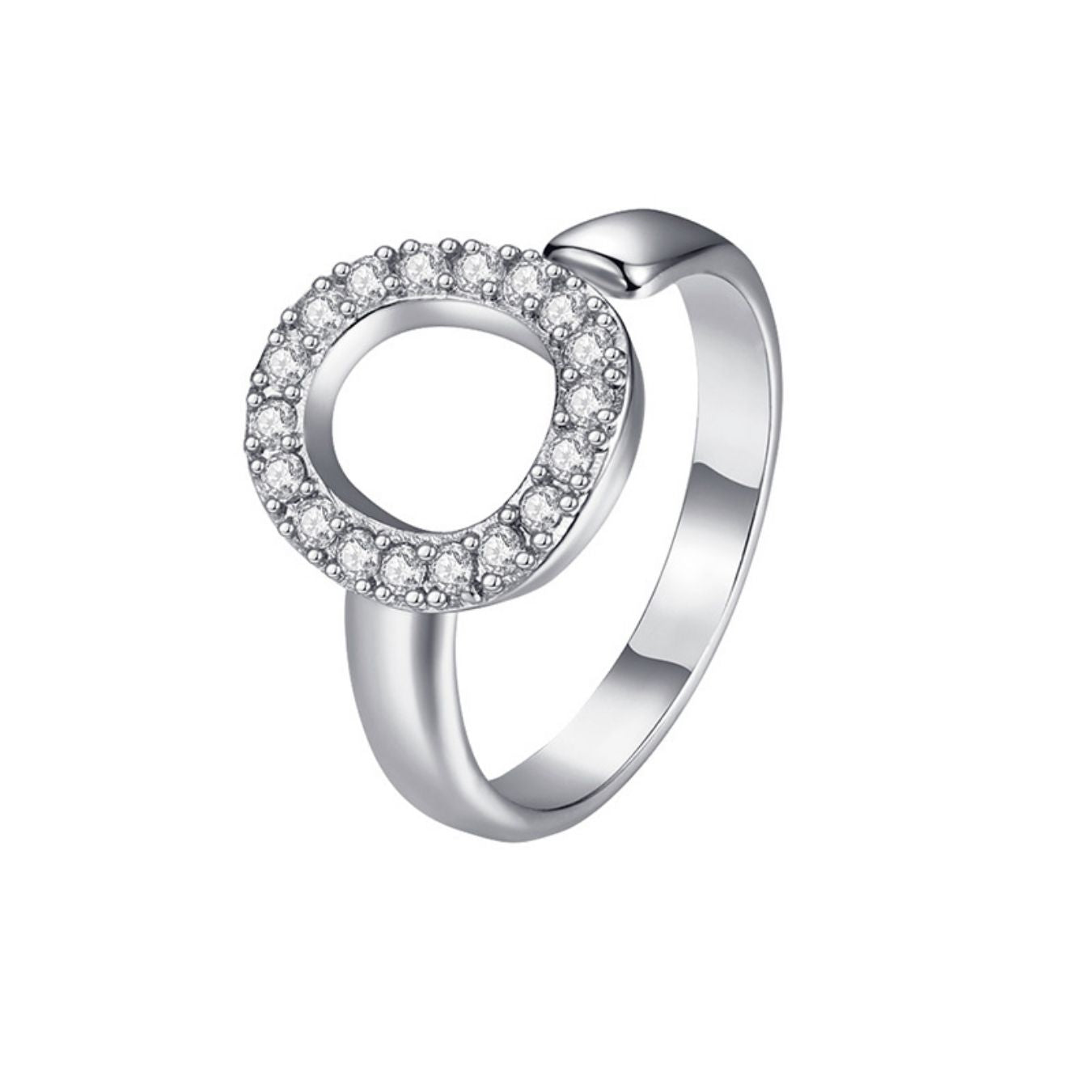 Justerbar Initial Ring "Twinkle"
