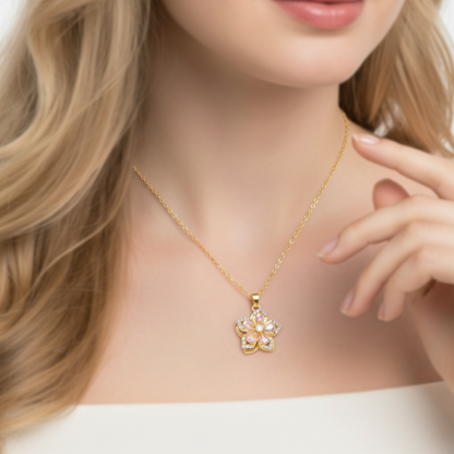 Halskæde "Twist & Bloom"