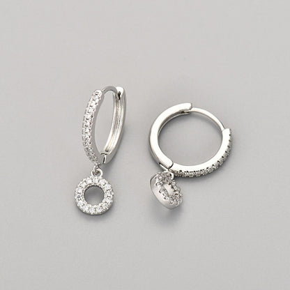 Initial øreringe "Crystal"