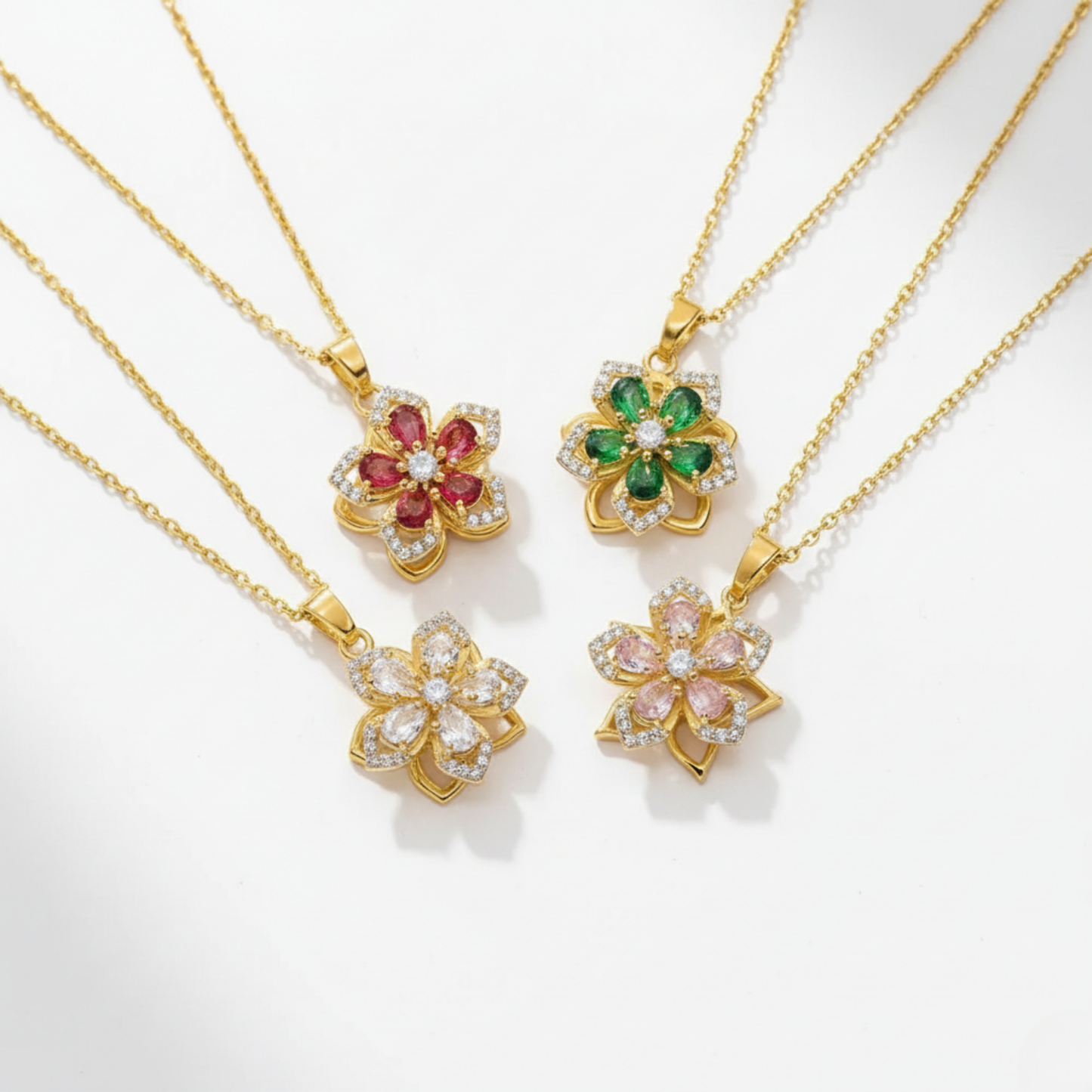 Halskæde "Twist & Bloom"