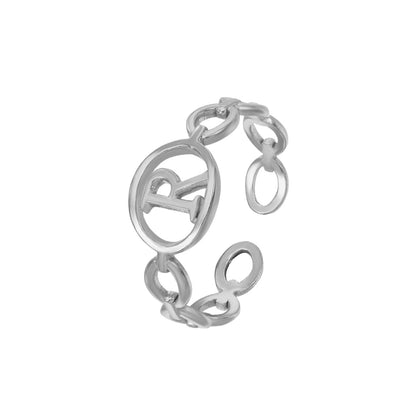 Justerbar Initial Ring "Embrace"