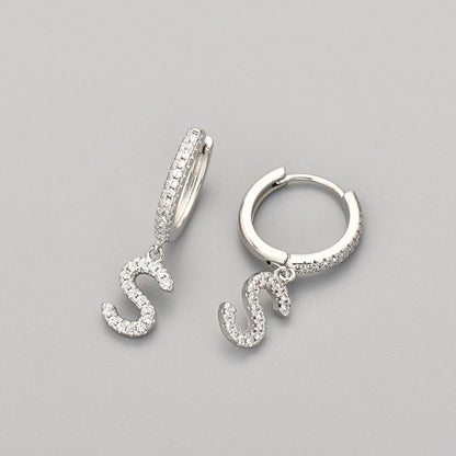 Initial øreringe "Crystal"