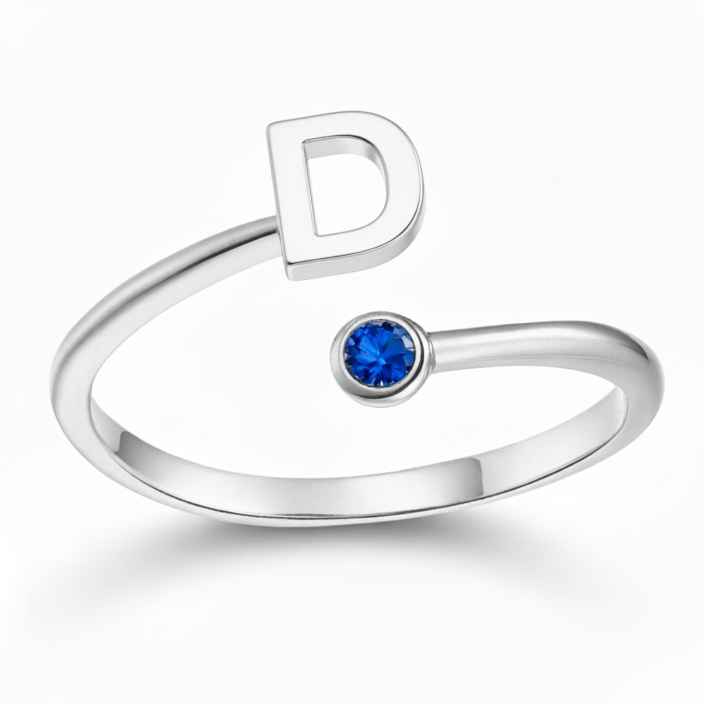 Justerbar Initial Ring "Essence"