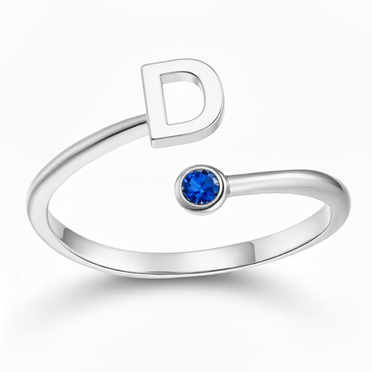 Justerbar Initial Ring "Essence"