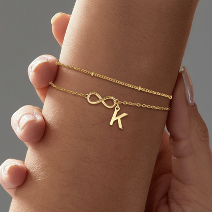 Initial Armbånd "Eternal Bond"